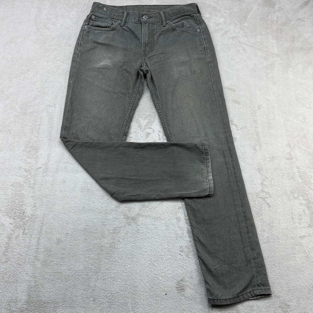 Levis 511 Slim Fit Jeans Mens 30x32 Gray Denim Pants Faded Streetwear Preppy